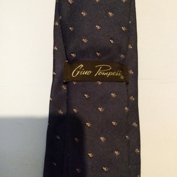 4 Silk Ties, Claybrooke, Gino Pompeii, Stafford, Oscar De La Renta, pre-owned - Picture 4 of 8